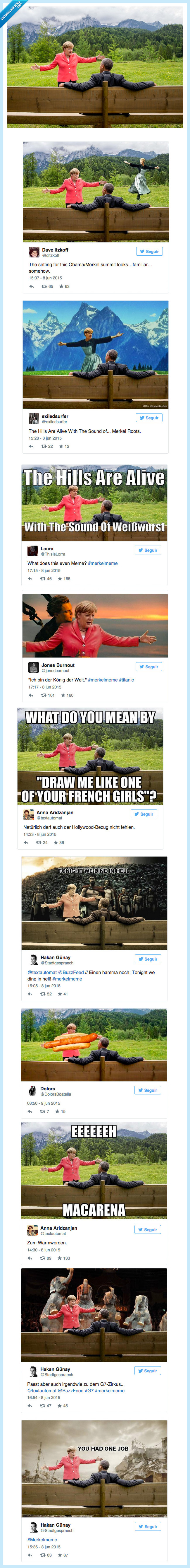 Obama,Merkel,foto,montaje,chop,sonrisas y lagrimas