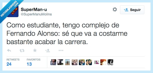fernando alonso,carrera,estudiar,universidad,no acaba la carrera,complejo