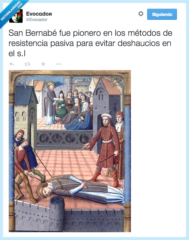 San Bernabé,cuadro,pionero,metodo,resistencia,pasiva,evitar,deshaucio,desalojo