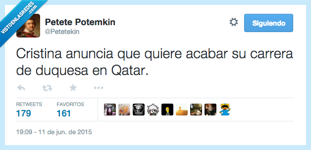 Infanta,Cristina,anuncia,acabar,carrera,Qatar,duquesa