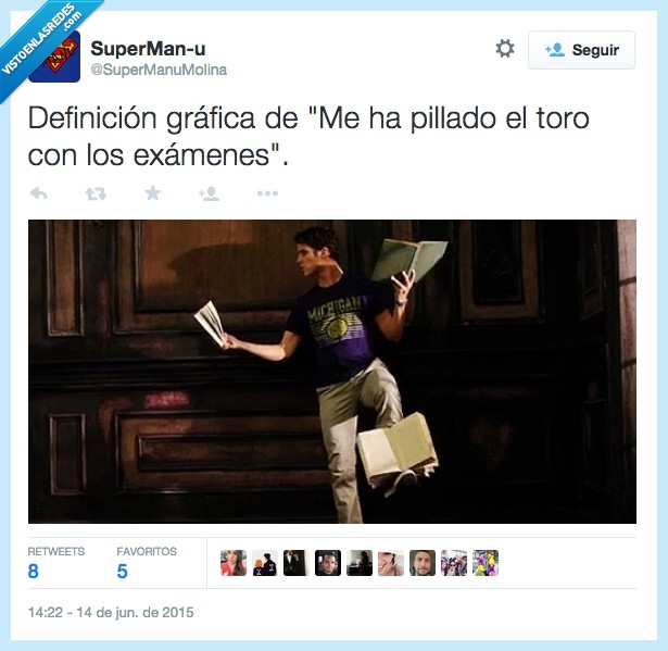 pillar el toro,exámenes,gif,estudiar