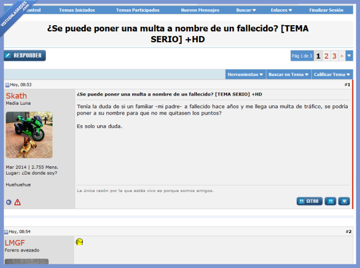 Forocoches,muerte,padre,multa