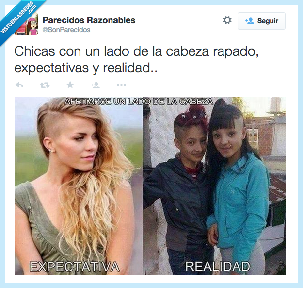 afeitarse,chica,cabeza,rapada,expectativas,realidad