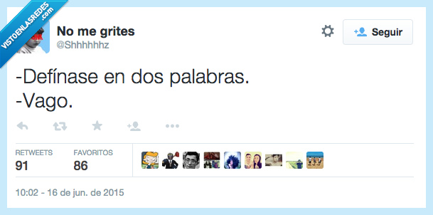 definir,definase,dos,palabras,vago