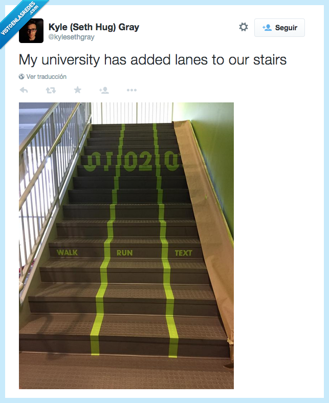 universidad,correr,móvil,andar,escaleras,subir,carriles