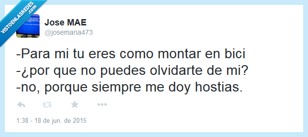 golpes,amor,bici,bicicleta,olvidar,caer,pareja