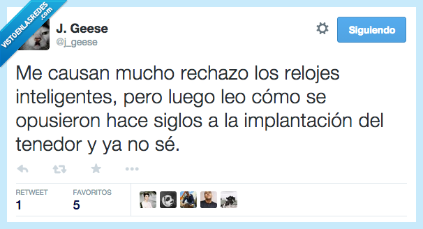 smartwatch,rechazo,reloj,inteligente,opusieron,oposicion,resistencia,implantacion,tenedor,error,avance