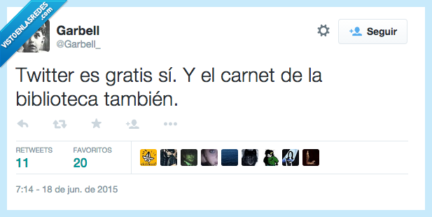 Twitter,gratis,carnet,biblioteca,aprender,inteligencia,estudiar,libro,leer