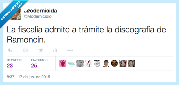 Ramoncín,fiscalía,trámite,discografía,modernicidio