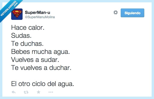 verano,sudar,ducharse,calor,agua,ciclo
