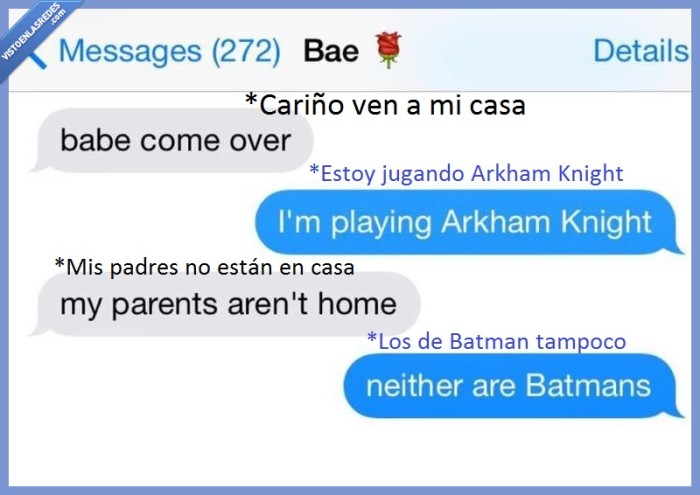 batman,arkham knight,sola,casa,padres,juego,videojuego,arkham knight lo peta,novio,novia,ligar