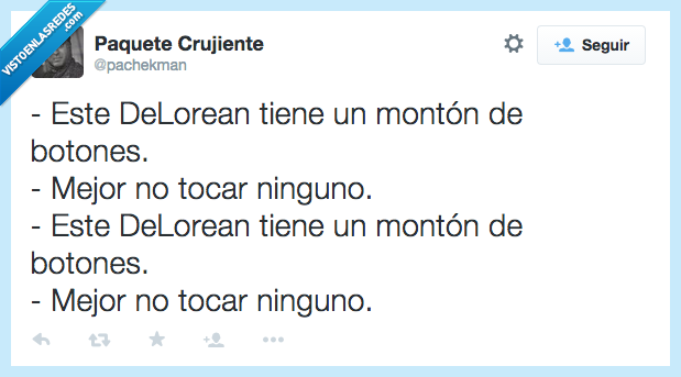 delorean,coche,botones,tocar,ninguno,pasado,tiempo,Regreso al futuro