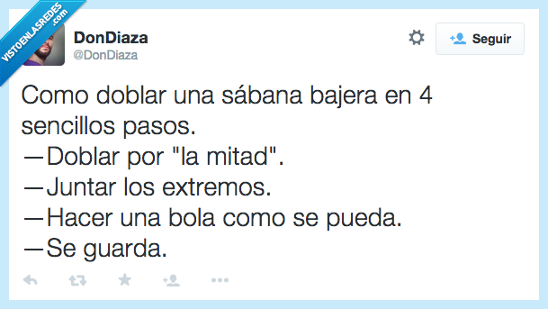 doblar,sabana,bajera,mitad,cama,extremos,bola,guardar,imposible