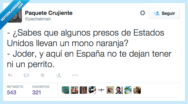 preso,estados unidos,EEUU,mono,naranja,carcel,prision,España,perrito