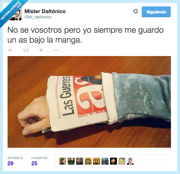 vosotros,as,bajo,manga,periodico,truco