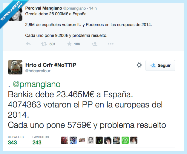 arreglar,deuda,donar,votante,banco,bankia,rescate,Grecia,España,Podemos