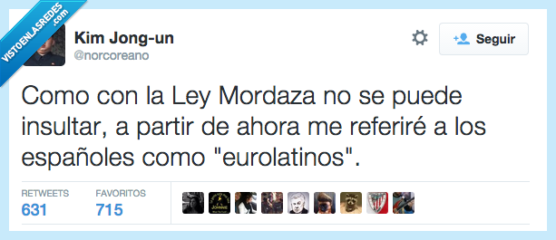 eufemismo,Ley,Mordaza,insultar,español,eurolatino