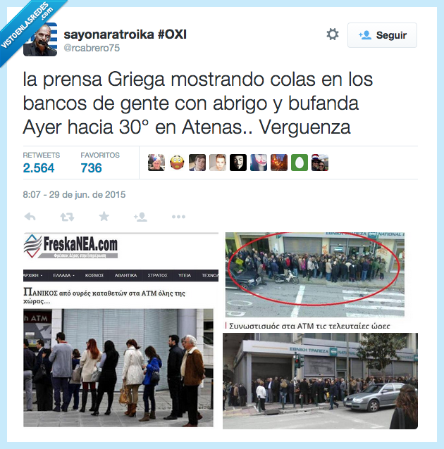 calor,verano,temperatura,30,grados,chaqueta,abrigo,manipular,manipulación,cola,banco,corralito