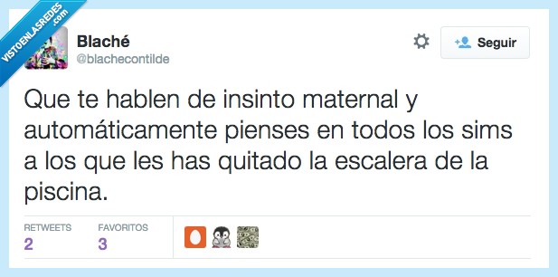 instinto,maternal,pensar,sim,quitar,escalera,piscina,matar,los sims,the sims,juego,asesino