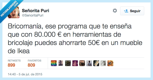 Bricomanía,programa,enseña,euros,herramientas,bricolaje,ahorrar,IKEA,práctico