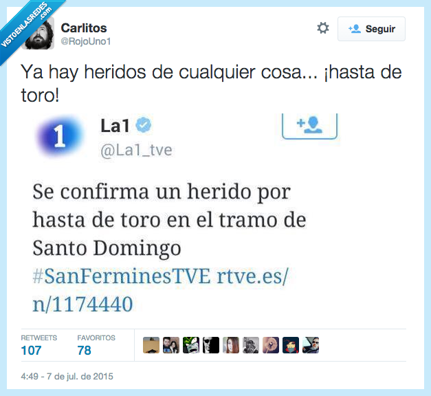 hasta,asta,toro,San Fermines,herido