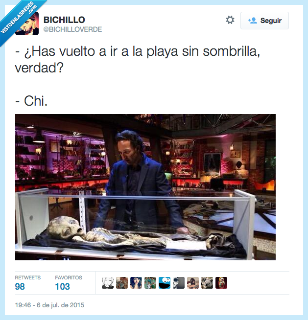 volver,ir,playa,sombrilla,sol,calor,Iker Jimenez,extraterrestre,Cuarto Milenio,urna