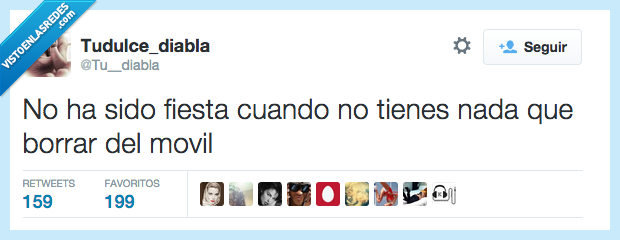 fiesta,borrar,movil,beber,borrachera,nada,vergüenza