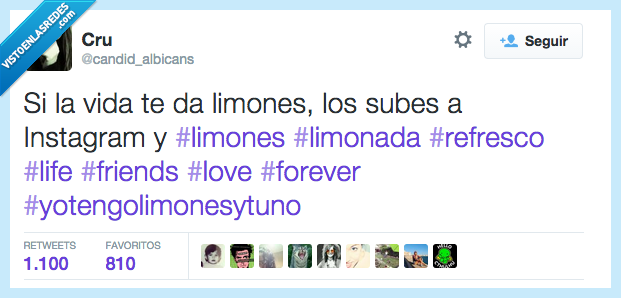 limones,vida,instagram,limonada,hashtag,likes,me gusta,ego