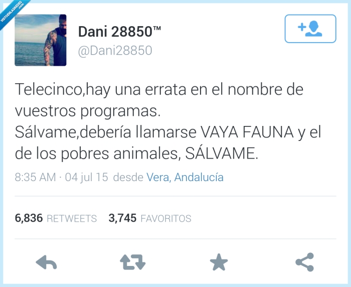 telecinco,errata,vaya fauna,sálvame