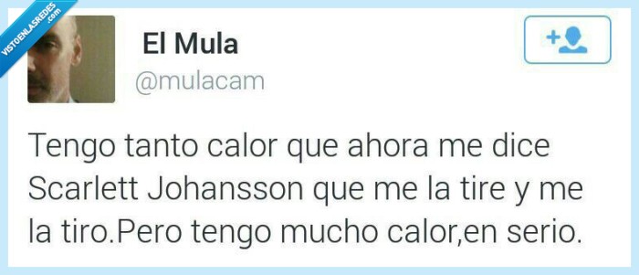 calor,Scarlett Johansson,tirar,en serio,excusa