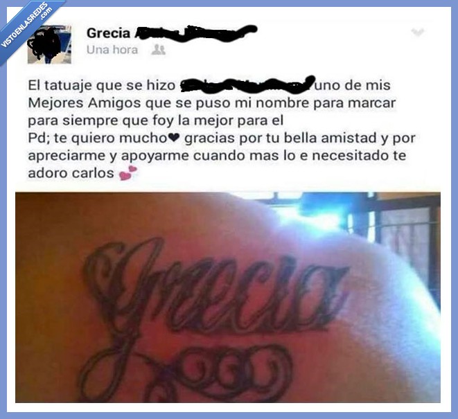 Friendzone,pagafantas,tatuaje,amigo,dedicar,amor,amistad,Grecia