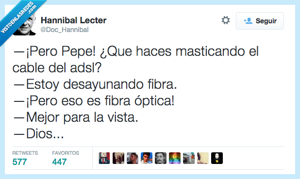 masticando,masticar,cable,ADSL,desayunando,desayunar,fibra,vista,mejor