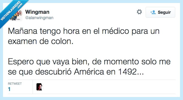 examen,medico,colon,descubrir,descubrio,América,1492