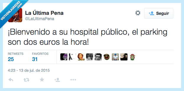 bienvenido,hospital,publico,gratis,parking,aparcamiento,euro,hora,precio,pagar,abusivo