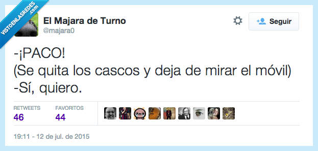 paco,quita,quitar,cascos,mirar,movil,si quiero,boda,ignorar,sacar,padre,iglesia