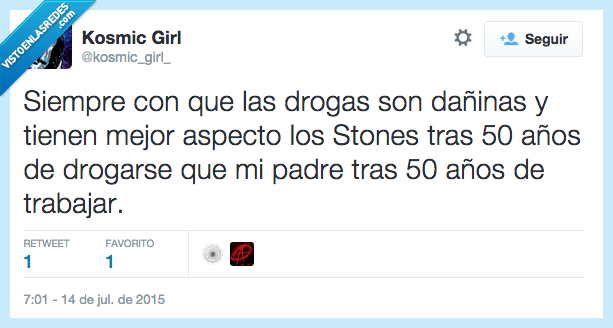 droga,dañina,mala,Stones,Rolling,50,años,drogandose,drogarse,trabajar,padre