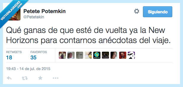 ganas,vuelta,sonda,new horizons,contar,anecdota,viaje