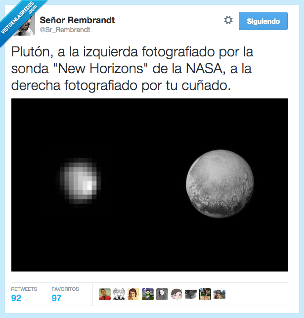 sonda,new horizons,NASA,fotografia,cuñado,listo,mejor,foto,pixelar,pixelado,es un artista