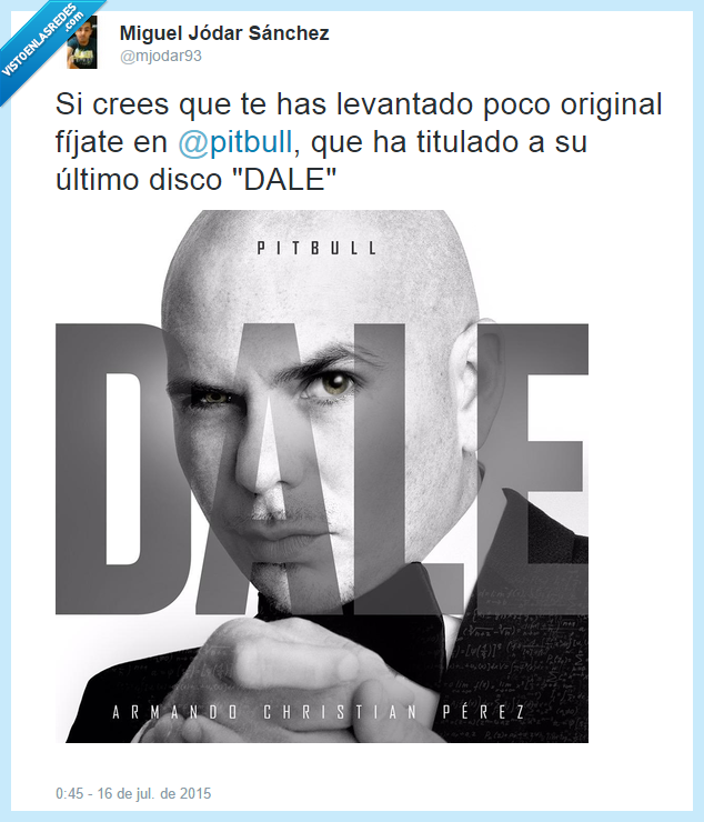 pitbull,orginalidad,nuevo,disco,dale,2015