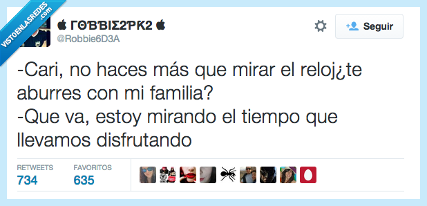 cari,mirar,reloj,aburres,aburrido,aburrimiento,aburrir,familia,tiempo,disfrutando,mentira