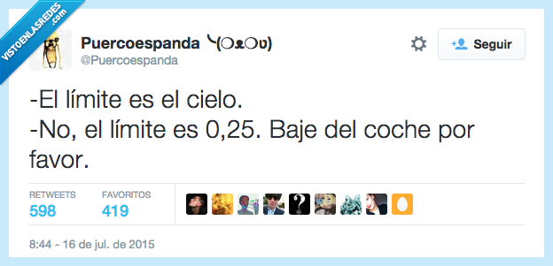 límite,cielo,0,25,bajar,baje,coche,por favor,control,alcoholemia,listillo