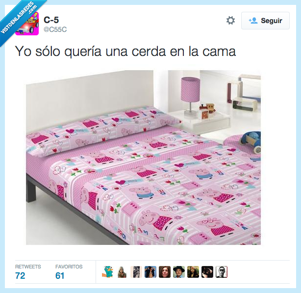 yo,sólo,querer,quería,cerda,cama,Peppa Pig