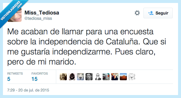 llamar,encuesta,independencia,cataluña,independizar,claro,marido,preguntar