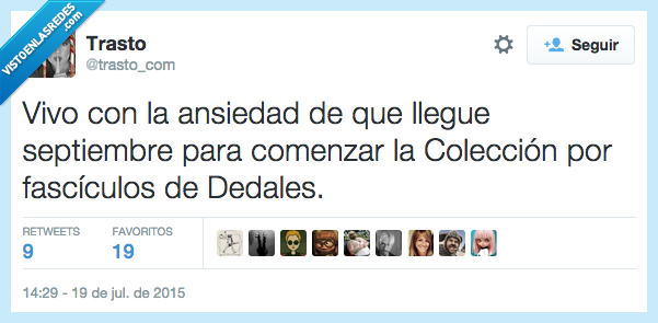 vivir,ansiedad,septiembre,coleccion,fascicul,dedales