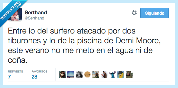 surfero,atacado,Mick Fanning,tiburon,piscina,Demi Moore,muerto,verano,meto,agua,miedo