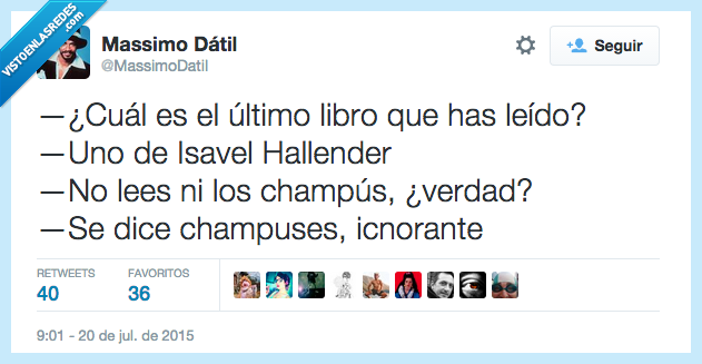 cuál,último,libro,leído,Isavel Hallender,Isabel Allende,lees,champús,champuses,icnorante,ignorante