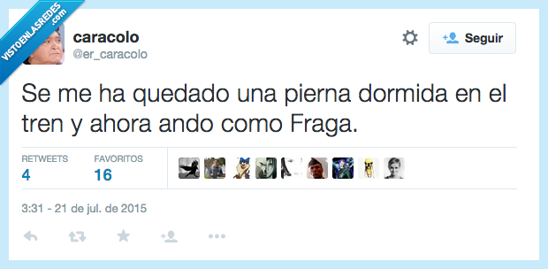 pierna,dormida,dormir,tren,ahora,camino,ando,caminar,andar,Fraga,cojo