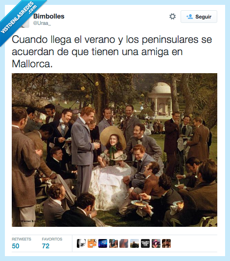 cuando,llega,verano,peninsulares,acuerdan,tienen,amiga,Mallorca,aprovechados,menudo morro
