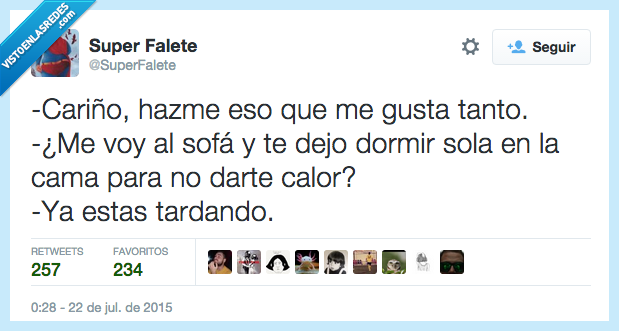 cariño,hazme,eso,gusta,tanto,voy,sofá,dejo,dormir,sola,cama,darte,calor,tardando