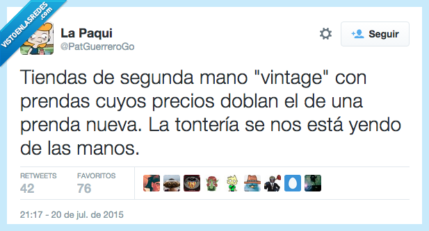 tiendas,segunda mano,vintage,prendas,precios,duplican,nueva,tontería,yendo de las manos